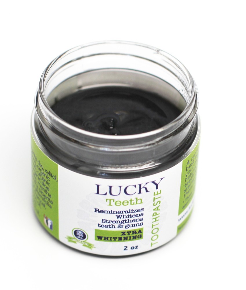 Lucky Teeth Organic Complete PACK, MouthWash + Charcoal Toothpaste.