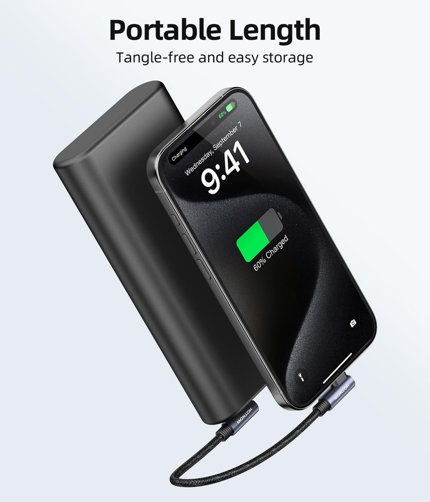 HOTNOW Right Angle USB C to C Cable 0.5FT 0.5FT, Black(Both Angle)