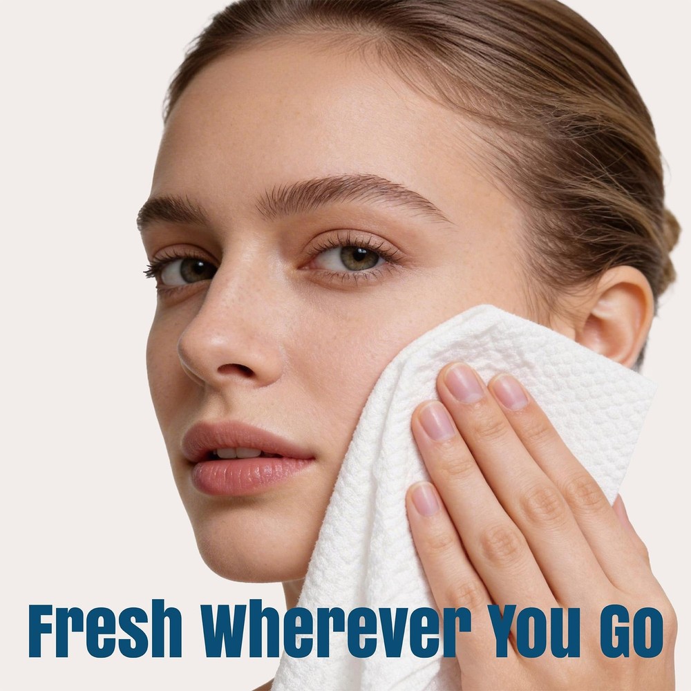 Mini Compressed Towel Tablets, Portable Disposable Face Towels, Individually ...