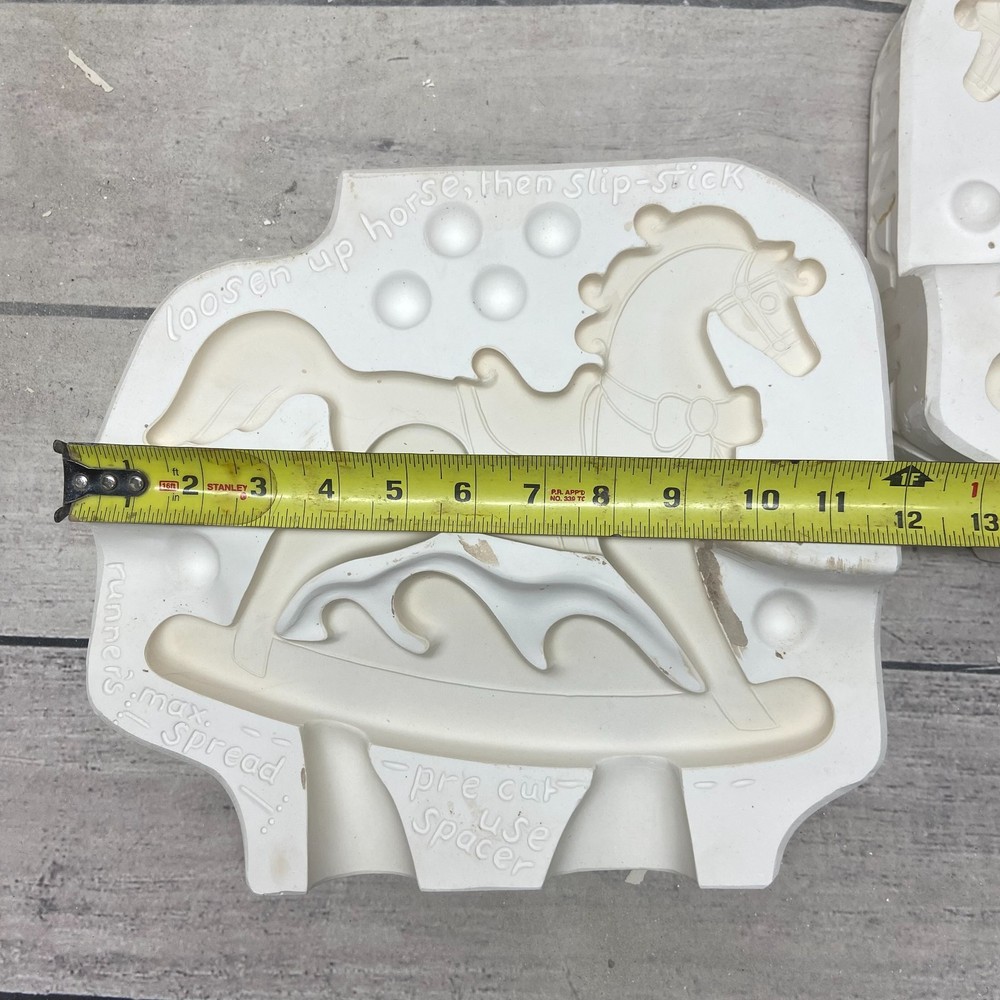 Atlantic Mold Ceramic Casting Mold Rocking Horse #A1570