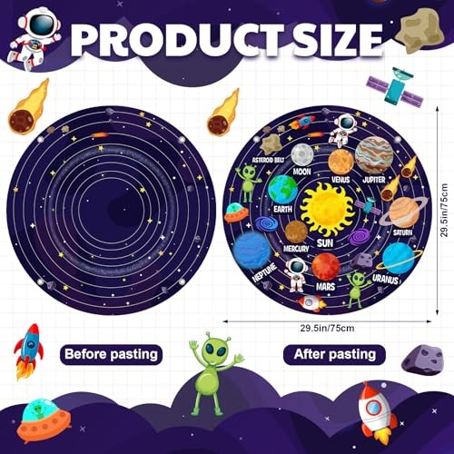 Felt Story Board Set System Felt Story Board 2.5 Ft Outer Space 36 Solar