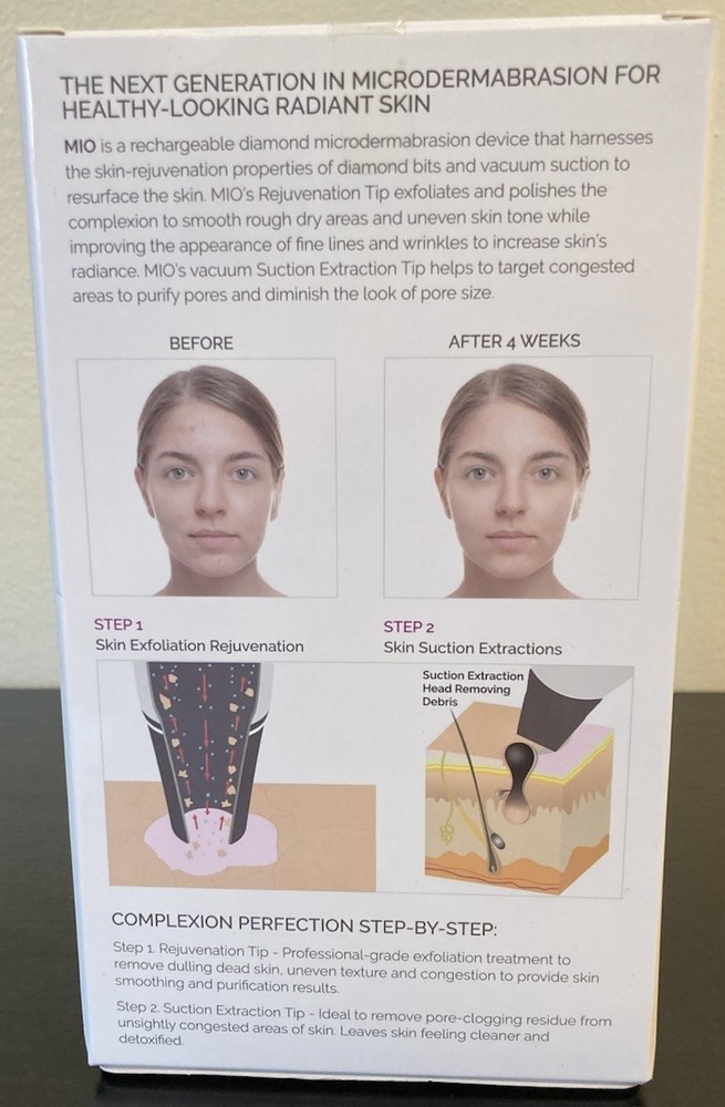 MIO Spa Sciences Diamond Microdermabrasion Pore Extraction Resurfacing System