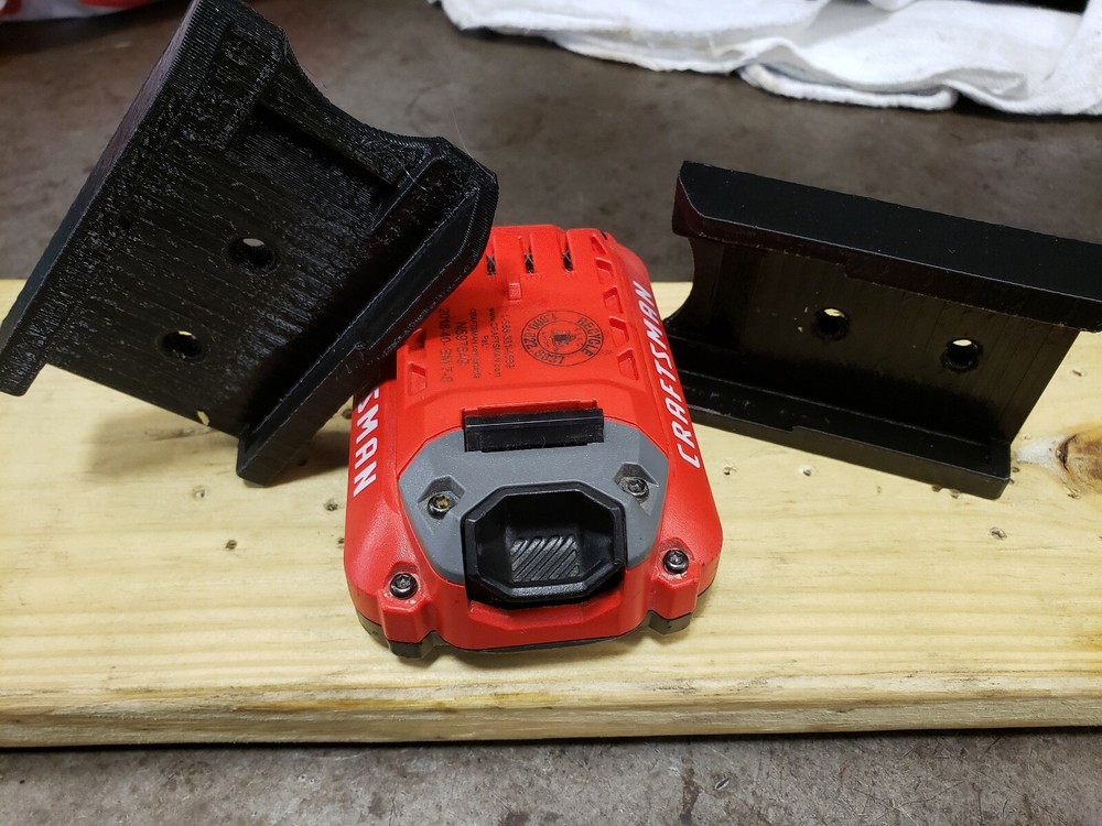 **2 Pack** Craftsman 20 Volt V20 Wall/Undershelf Locking Battery Holder Mount