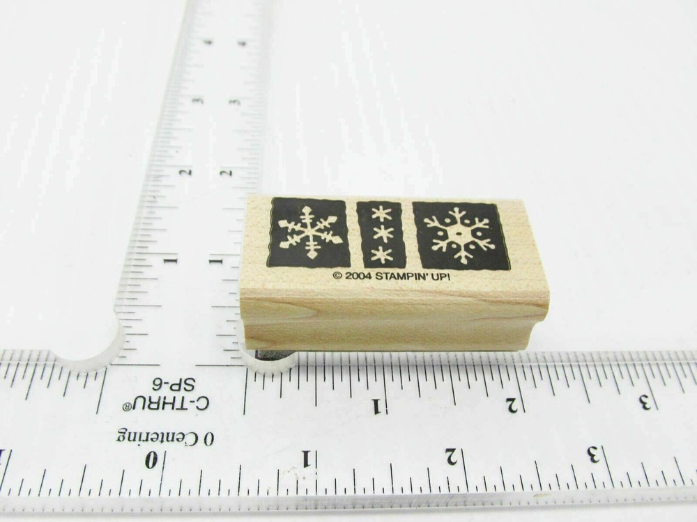 Snowflake Boarder Rubber Stamp - Stamp Set E43