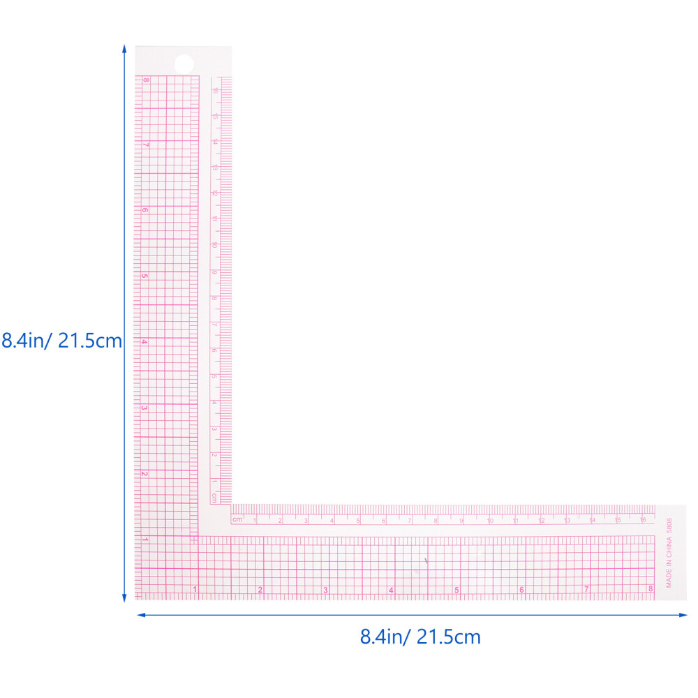 2PCS Clothing Board Design Ruler L Square Curve Ruler Sewing Tools Sewing Ruler