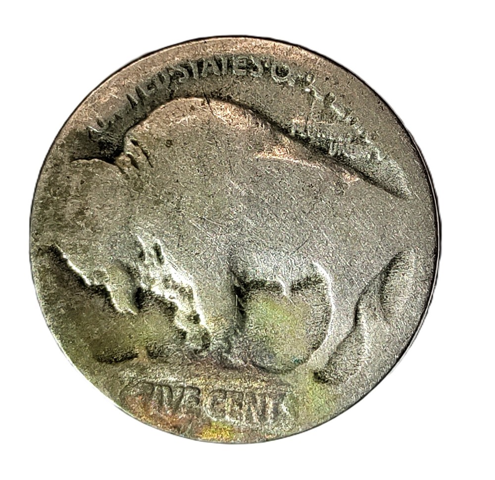 1920S Buffalo Nickel Restored Date