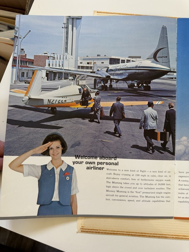 Mooney pressurized Mustang Brochure 1964