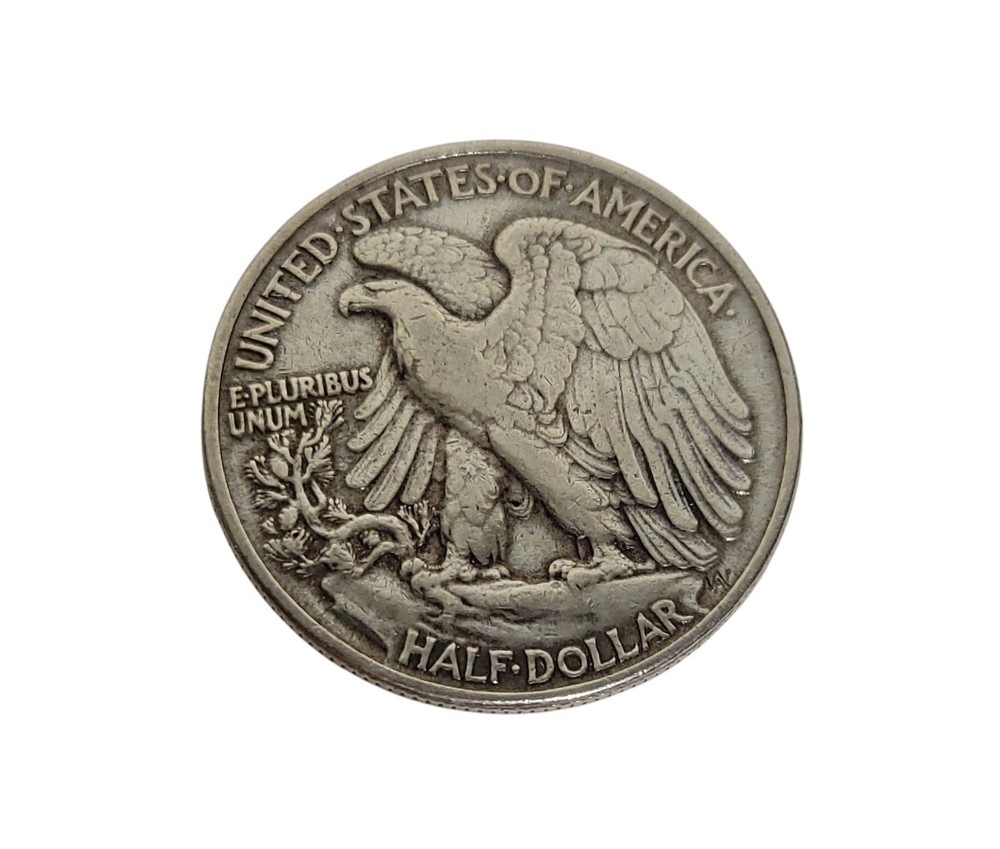 HTF Double Sided Magic Trick Two-Tailed Walking Liberty Half Dollar + Quarter