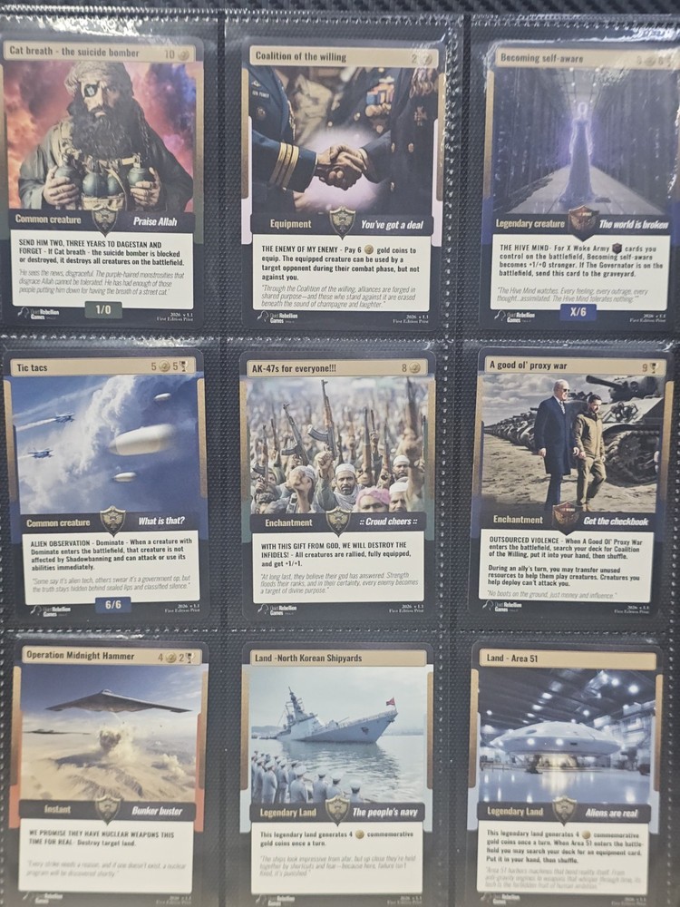 World War Woke War Path Complete First Edition Set (Non Holos)