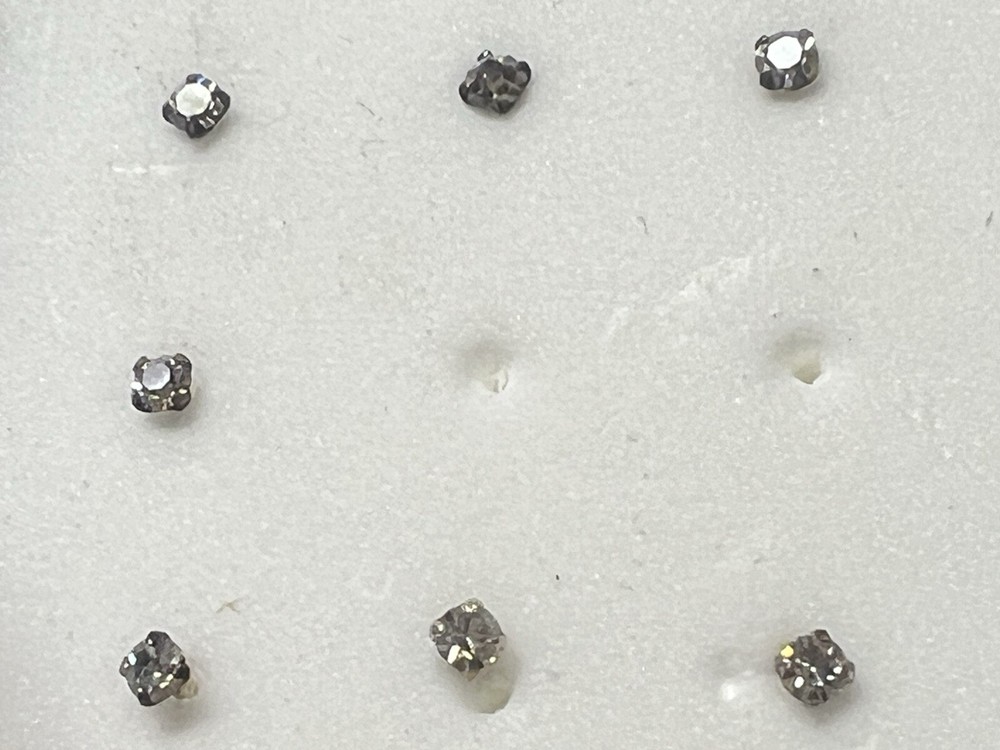 .925 Sterling Silver Nose Studs, (Small Tiny ) ~
