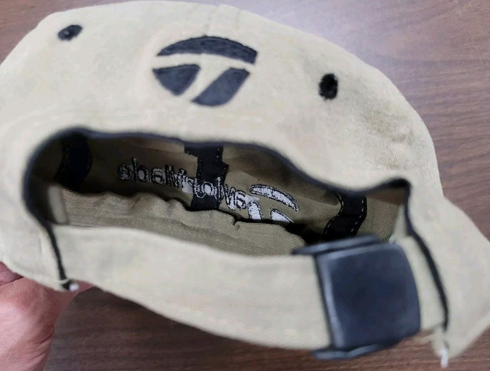 Taylor Made - Golf Hat Strapback Cap Adjustable Brown Tan Khaki PGA Baseball