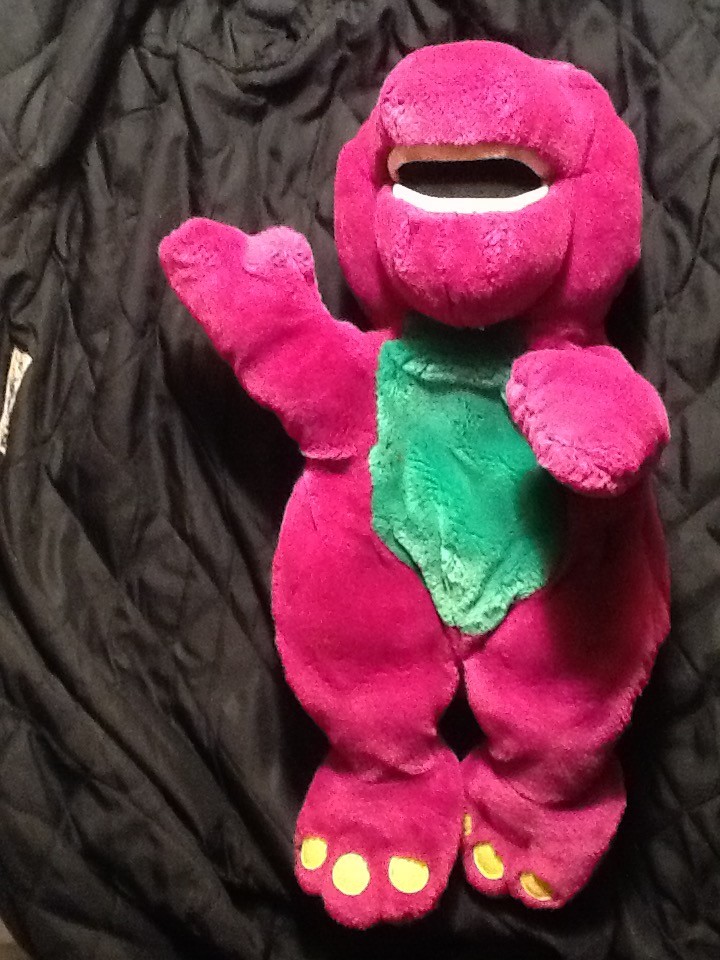 ActiMates Talking Large Barney Plush Microsoft Missing Electronics Box for Parts