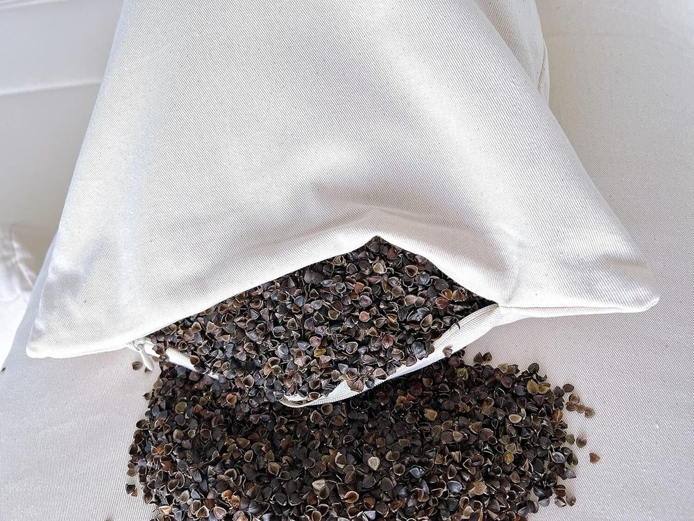 Orimono Elegance Buckwheat Pillow - Adjustable Support for Neck & Back Sleepers