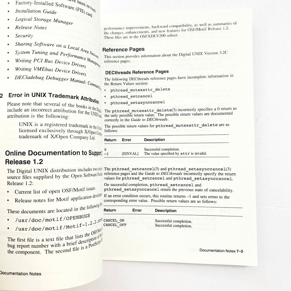 Digital DEC UNIX Installation Guide And Release Notes 2 Manual Set 1995 OSF/1