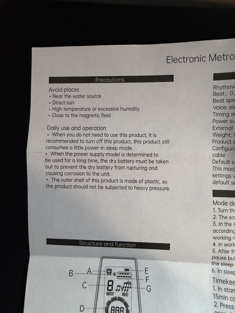 Electronic Metronome