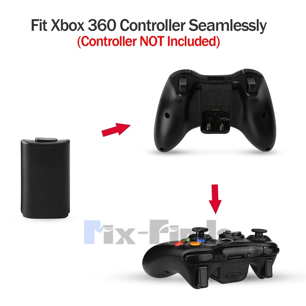 10pcs AA Battery Back Cover Case Shell Pack For Xbox 360 Wireless Controller US