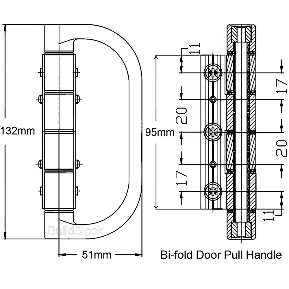 Bifold Door Handles Pull hinge patio smart aluminium folding black