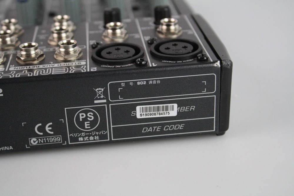 Behringer XENYX 802 Mixing Console ~ Missing Power Supply ~