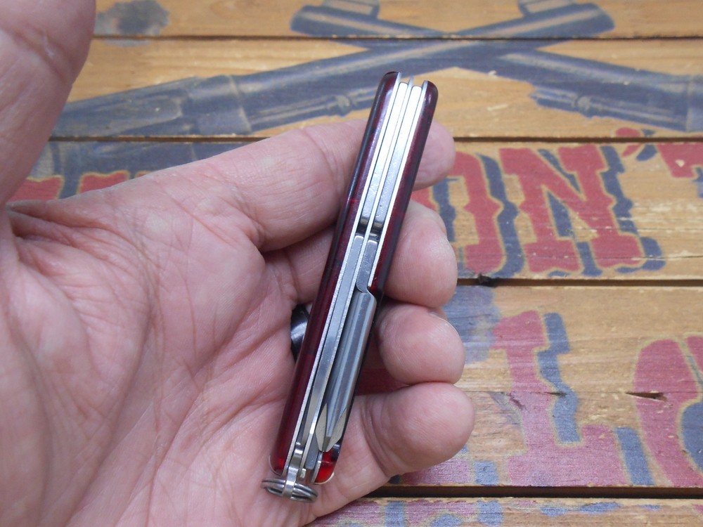 Victorinox Tinker Swiss Army Knife 91mm Ruby Translucent