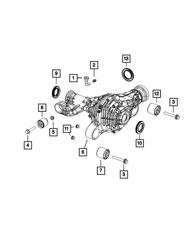 Genuine Mopar Axle Mounting Isolator 4578845AB