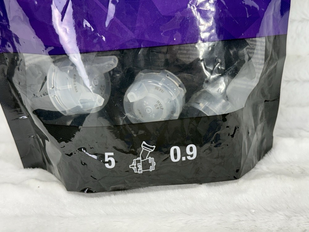 3M Performance Gravity HVLP Atomizing Head Refill Kit 26709, White, 0.9, 5 pack