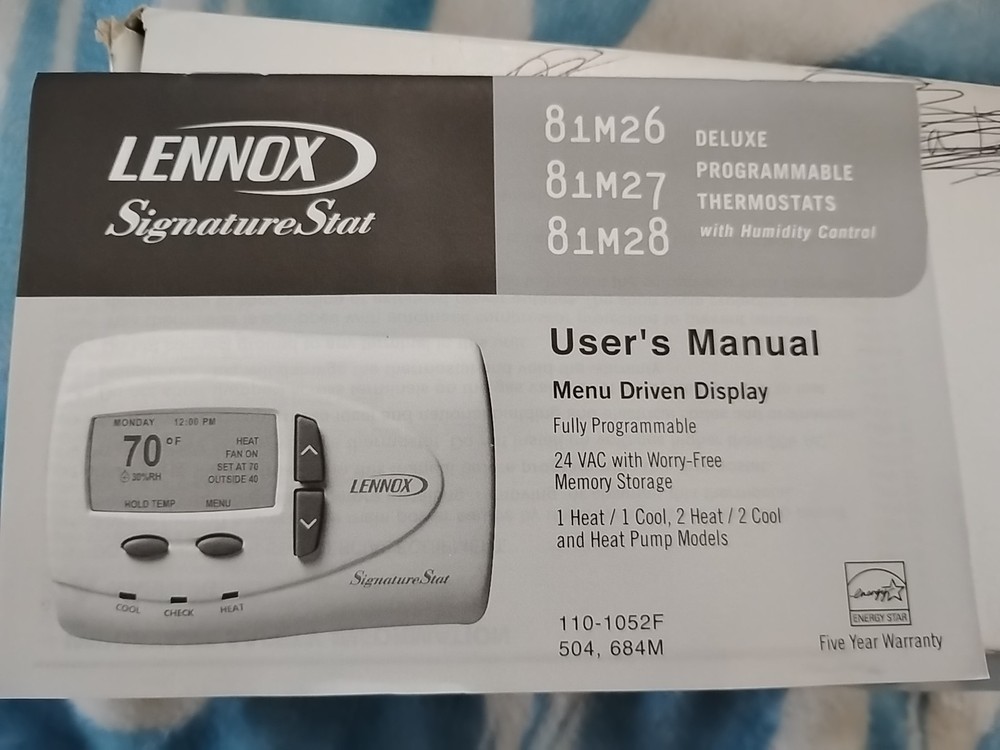 Lennox Deluxe Programmable Thermostat