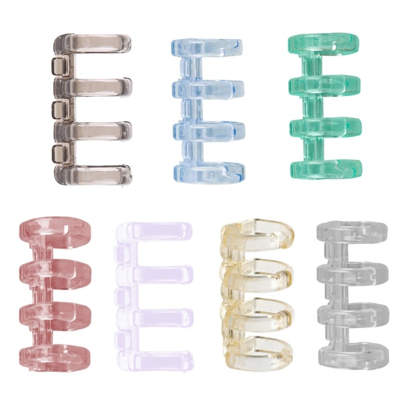 4-ring Binding Comb Apeture 12mm Hold 100 Sheets for Loose-leaf Notebook Notepad
