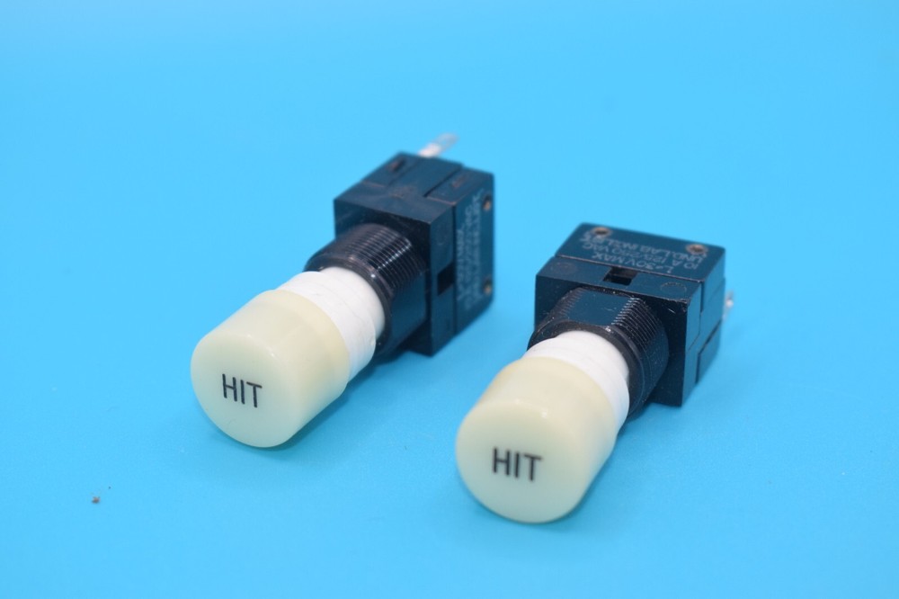 PAIR - LICON 01-768530 PUSH BUTTON - HIT SWITCH - COOL STEAMPUNK DISPLAY - LAMP