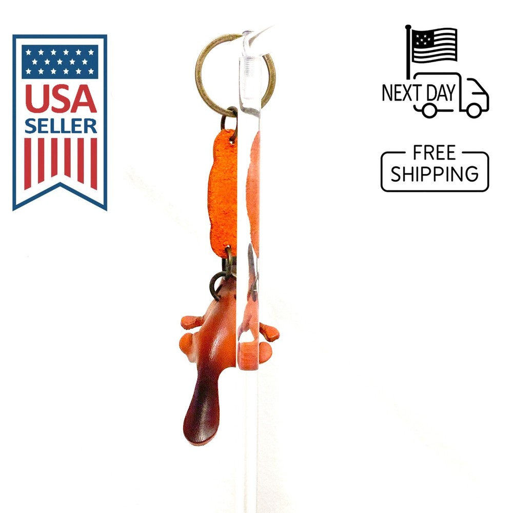 Platypus Handmade Leather Keyring