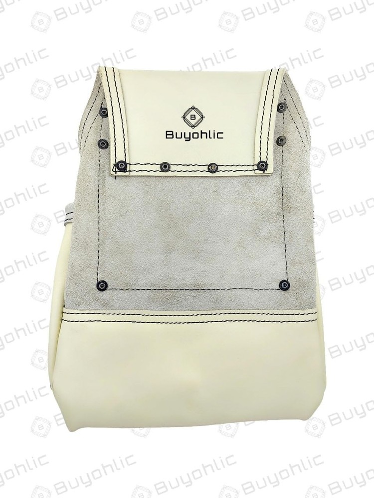 Heavy-Duty Leather Tool Bag 10 Pocket Top Grain Construction Pouch