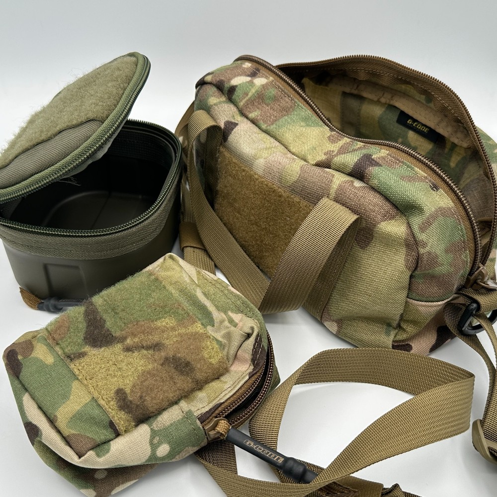 G-Code Ammo Range bag + Ammo Box + Contact Modular Pouch Smal | Multicam Green