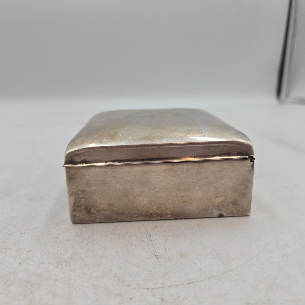 Poole Silver Co EPCA Cigarette Box Case with Cedar Wood Liner