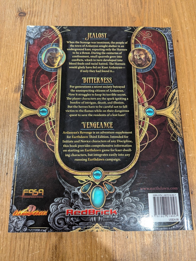 Earthdawn 3rd Edition Ardanyan's Revenge