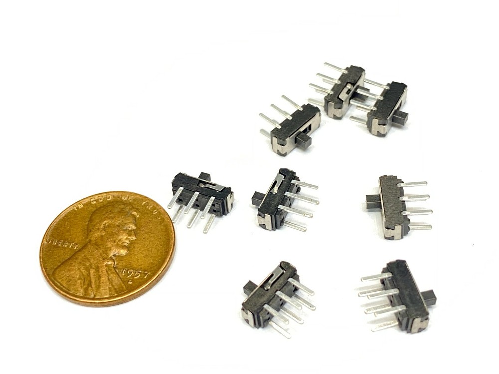 30 Pieces ON-OFF Micro Slide Switch 2 Position 6 Pin PCB Panel mss-22d18 C34