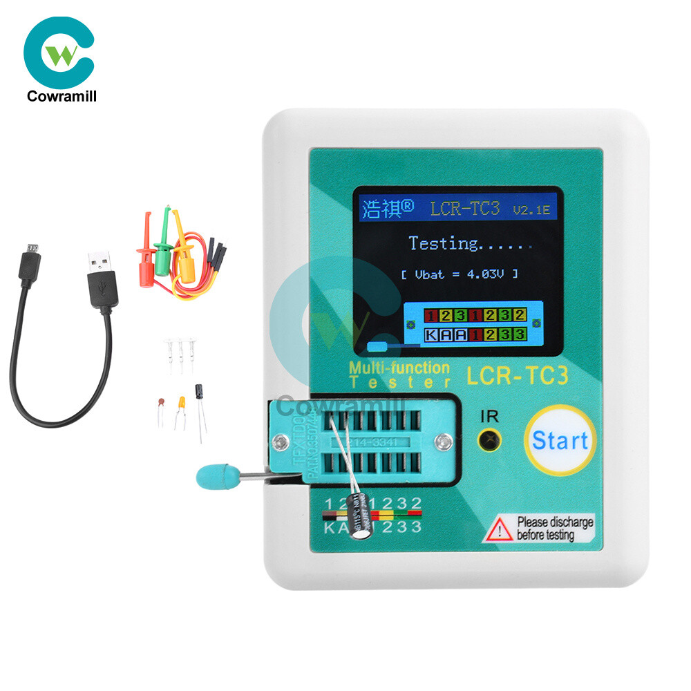 LCR-TC3 Multifunction Transistor Tester Diode Triode Capacitance Meter LCR ESR