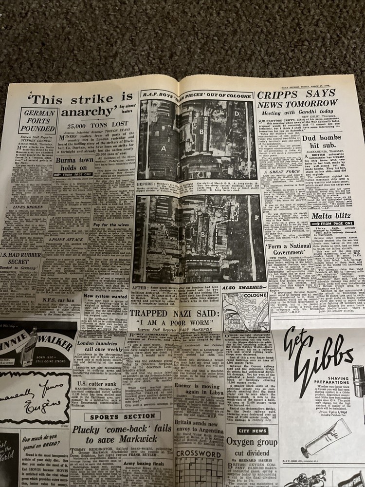 WW2 -DAILY EXPRESS -March 27,,1942