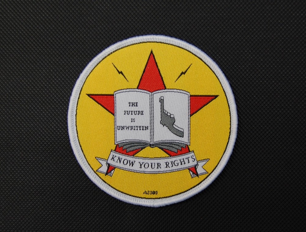 The Clash Know Your Rights Woven Uniform Morale Patch Hook & Loop Backing