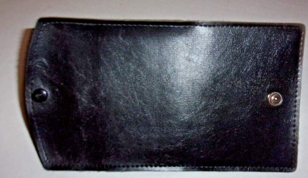 LEATHER MILITARY ID WALLET HOLDS ID CARD