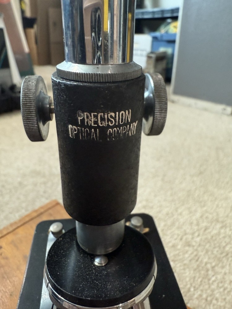Vintage Precision Optical Microscope With Storage Case 15X-?