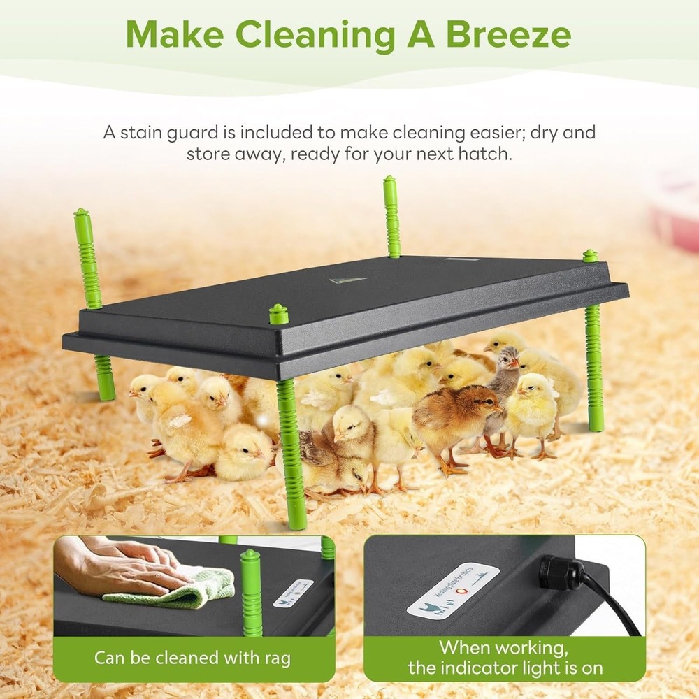 Chick Brooder Heating Plate -16 x 22 Inch Chicken Brooder Heater Plate for Ch...