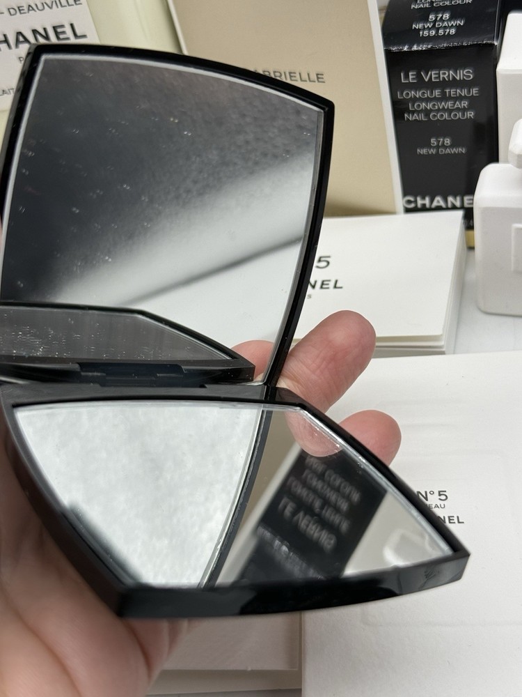 Chanel Misc Lot Perfume Sample Box Bag Sticker Mascara Mirror