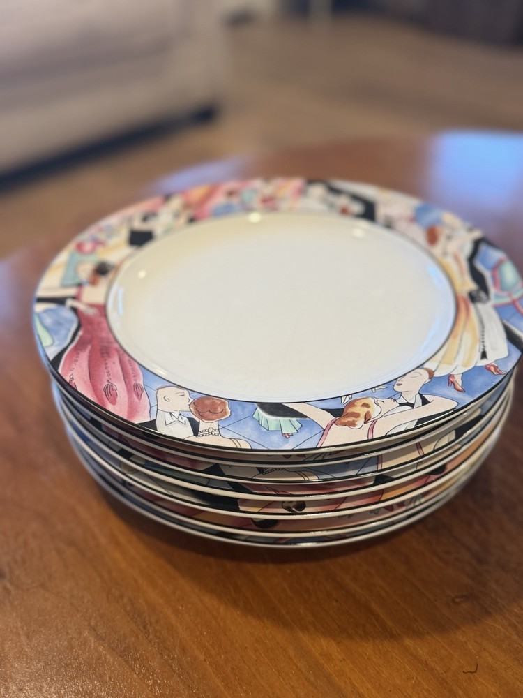 Sakura Tango 1993 Sue Zipkin Dinnerware Set 17 pc Super Nice !!!