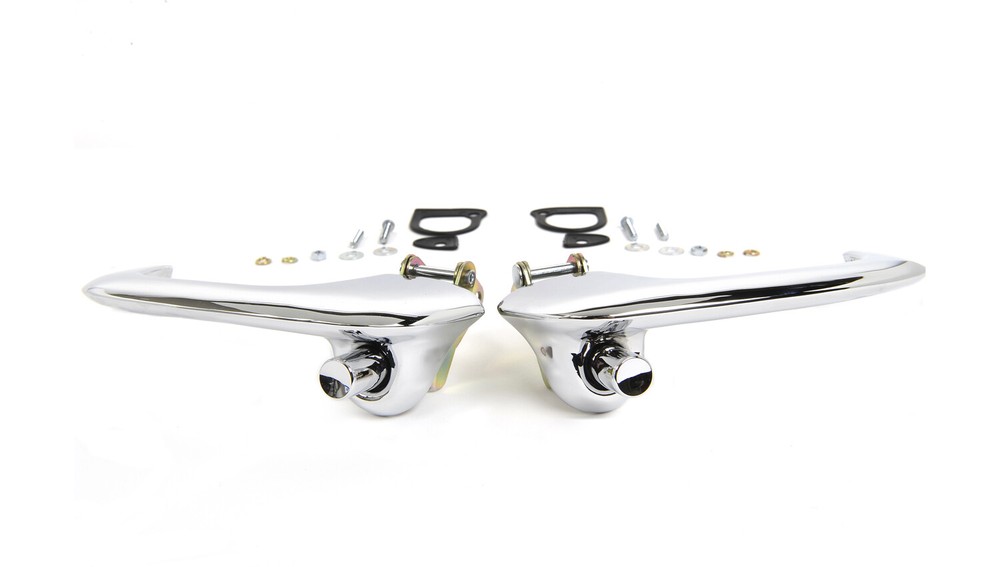 Mustang Replacement Chrome 2 Door Handle Set 1967 & 1968 PAIR