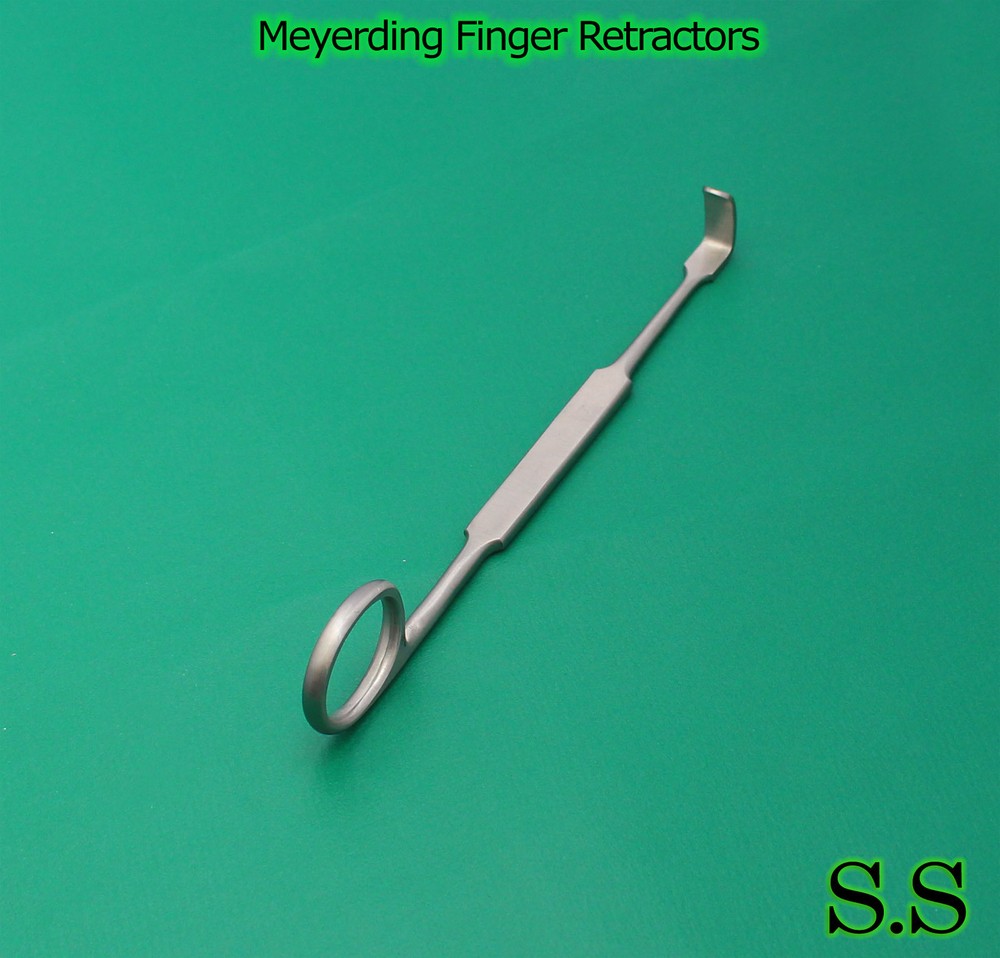 Meyerding Finger Retractors Surgical Instruments Flate 7.00"