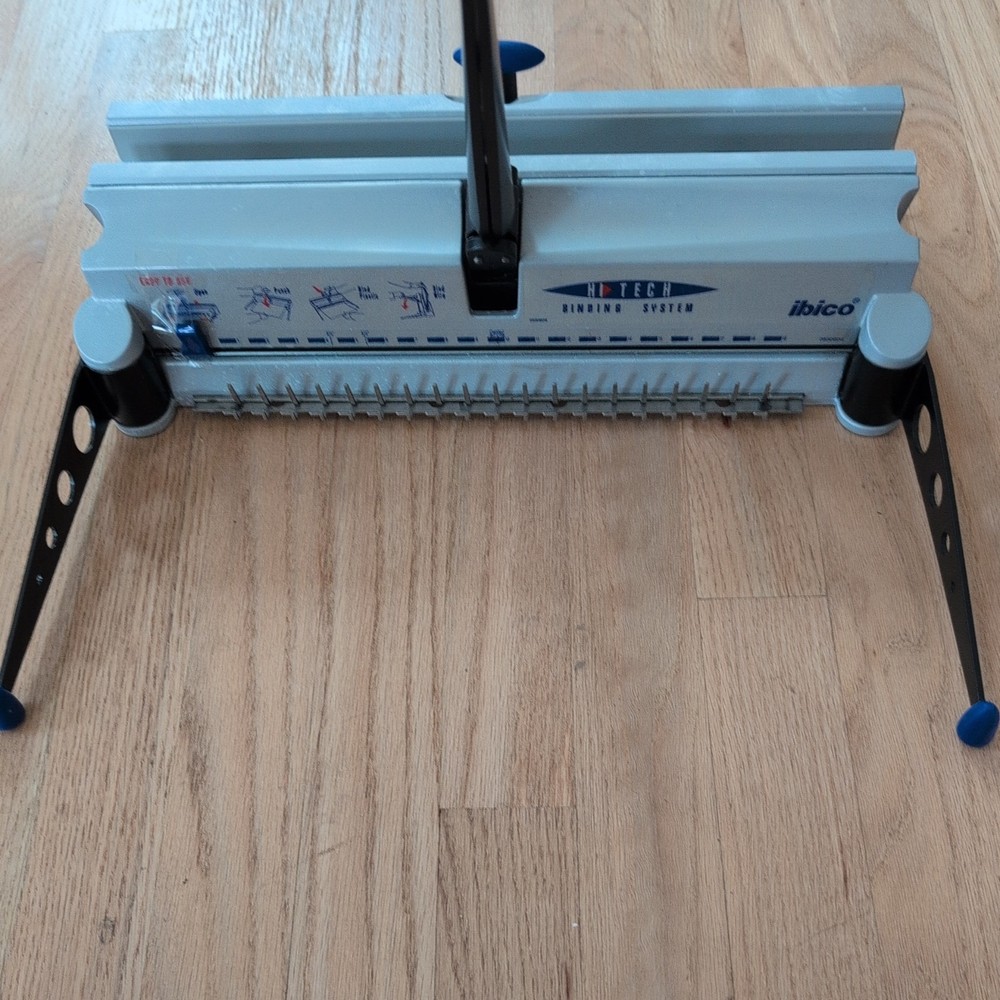Ibico Hi-Tech Binding System 19 Comb Punch Bind with Plastic Wire Folds NOS