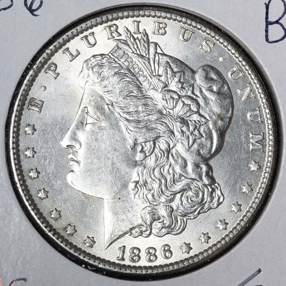 1886 Morgan Silver Dollar BU *UNCIRCULATED* MS E319 AHS