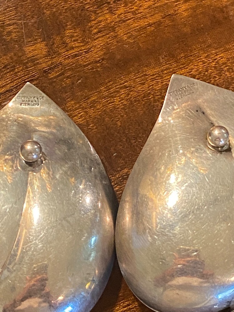 vintage Tiffany & Co sterling silver leaf shape.