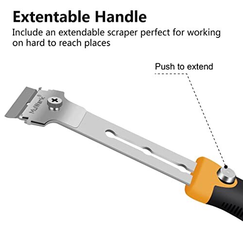 Multi-Purpose Razor Blade Scraper Set 10pcs Extra Blades Cleaning Tool - Window