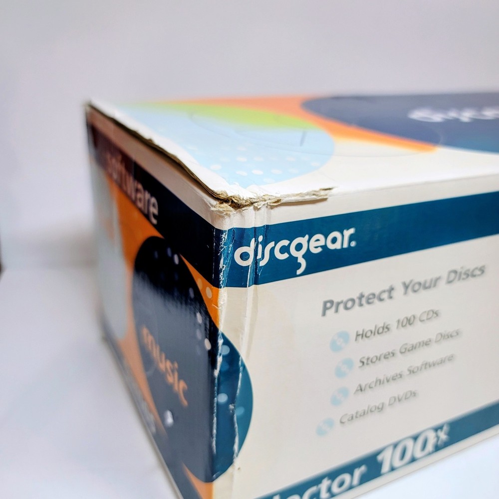 DiscGear CD Selector 100 FX DVD Blu Ray Game Storage 100 Disc Capacity OPEN BOX