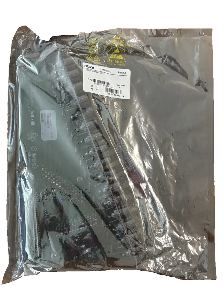 Pelco CM9770-RPC 32 Input Rear Panel Card CCTV Matrix Switch USA